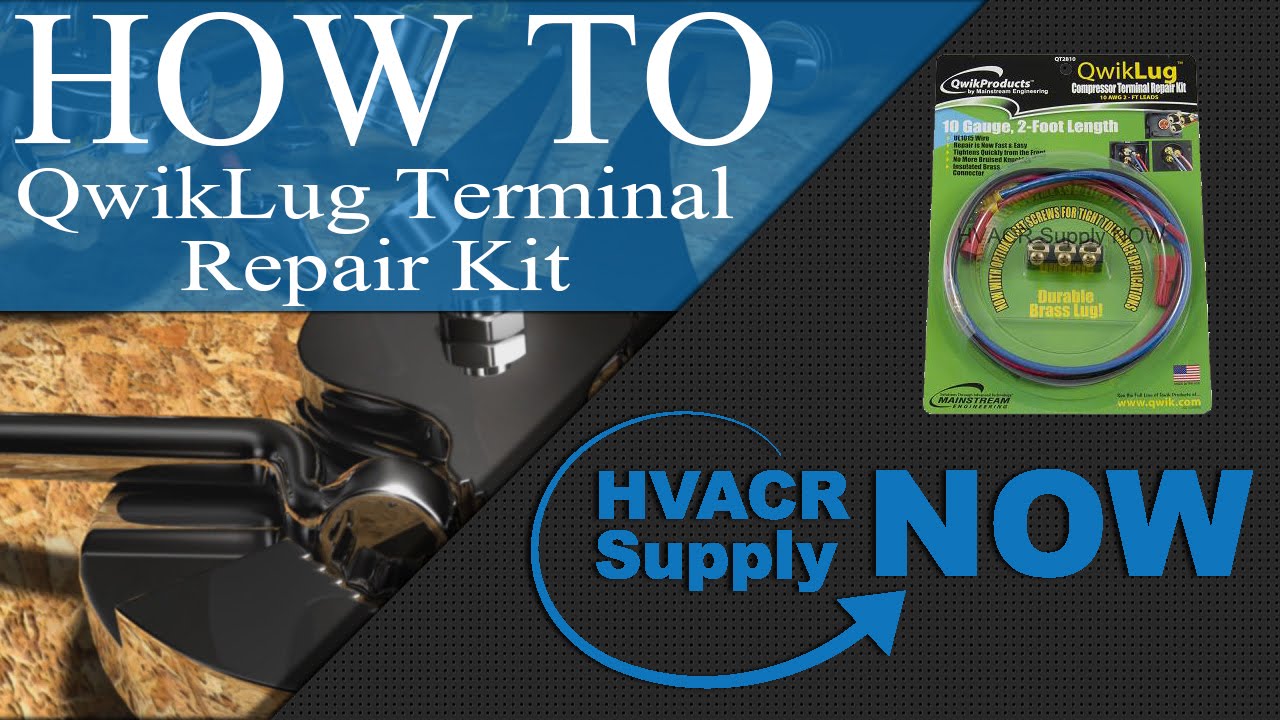 How to Use the Qwik-Lug Compressor Terminal Repair Kit - HVACRsupplyNOW - YouTube
