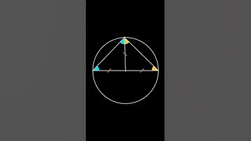 Góc nội tiếp chắn nửa đường tròn là góc vuông!! #maths #math #shortvideo #shorts #short