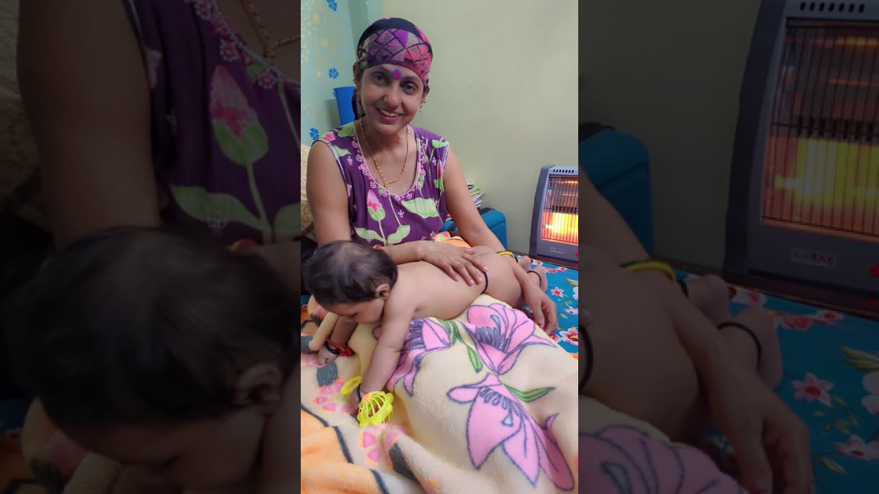 Dadi ke haathon ka pyaar | Daily Baby Massage Vlog 💆‍♂️❤️Nanhe pota ki rozana malish@Dadi_पोता11 