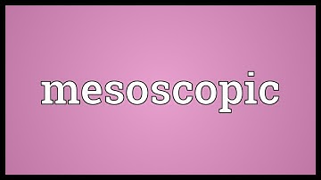 Mesoscopic Meaning