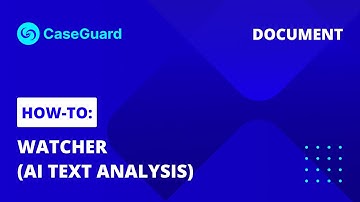 How to automatically redact PII from thousands of Documents using AI Watcher  | CaseGuard Studio