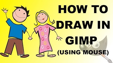 How to Draw in GIMP using Mouse | #42