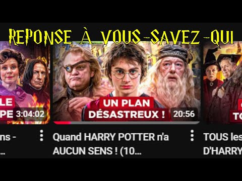 Réponse à #01 @VousSavezQui  : "10 erreurs/incohérences" de Harry Potter
