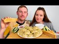 МУКБАНГ ДОМАШНИЕ МАНТЫ ТОРТ MUKBANG MANTY CAKE ответы на вопросы