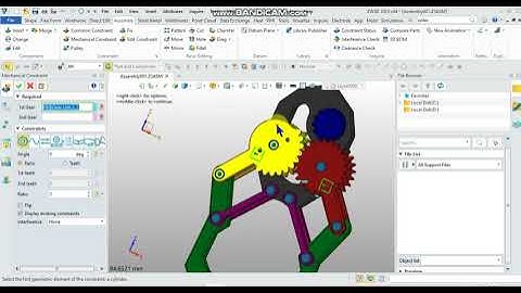 #zw3d  #zwcad  constraint mechanical gear