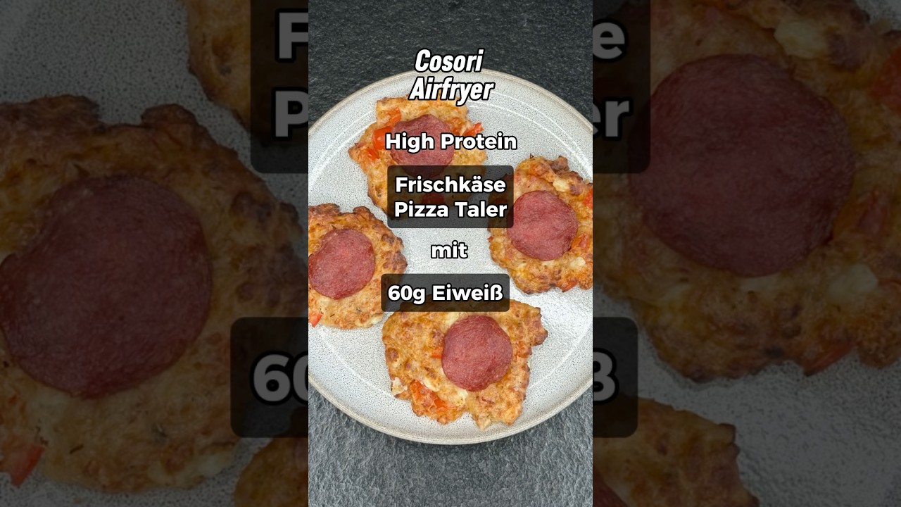 High Protein - Frischkäse Pizza Taler mit 60g Eiweiß - YouTube