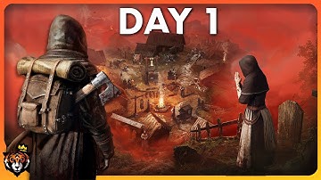 DAY 1 First Look at this NEW Medieval Plague Survival Game...