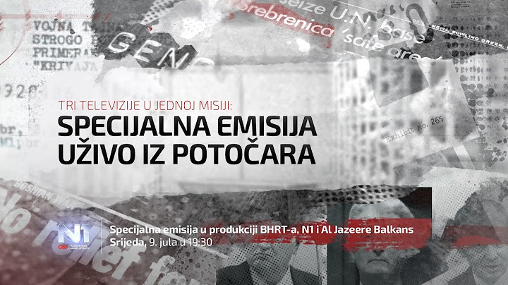 30 godina od genocida u Srebrenici: Specijalna emisija uživo iz Potočara