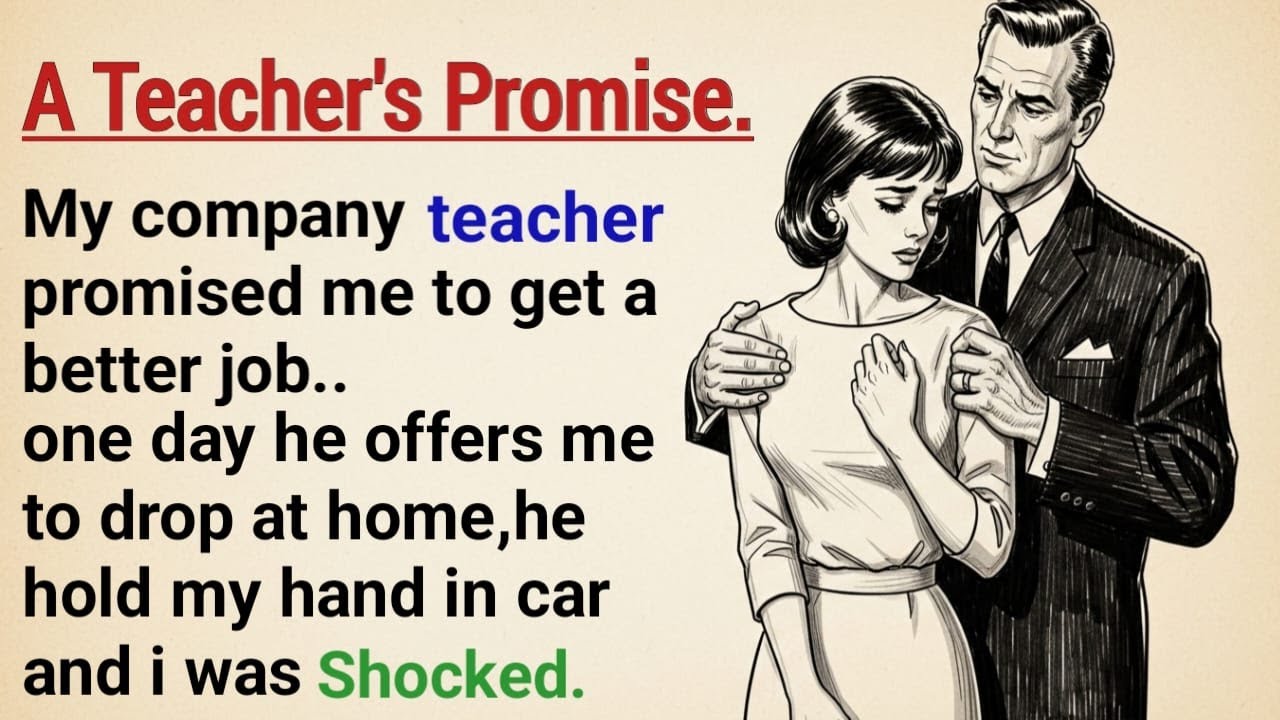 Learn English through stories ✨A Teacher's Promise | Level 3 Emotional English story for listening.