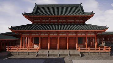 Japanese Modular Temple - Unreal Engine 4 Walktrough