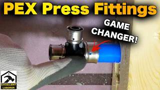 How to Rough-In Bathroom Water Lines with SharkBite PEX Press Fittings Step-by-Step