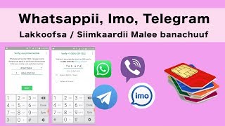 Whatsappii fi Imo Lakkoofsa malee (siimkaardii malee) banachuuf 100% karaa Hojjatu screenshot 1