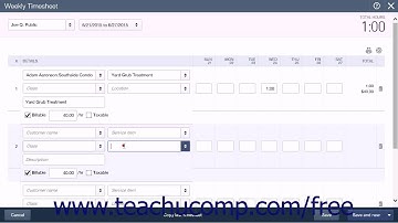 QuickBooks Online Plus 2015 TutorialWeekly Timesheets Intuit Training