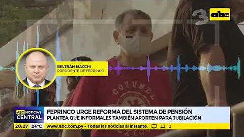 Feprinco urge reforma del sistema de pensión