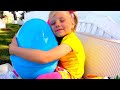 Guess What's Inside! Alice Finds Toys In Surprise Eggs
