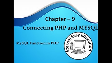 TN 12th computer application chapter - 9  PHP and Mysql connectivity
