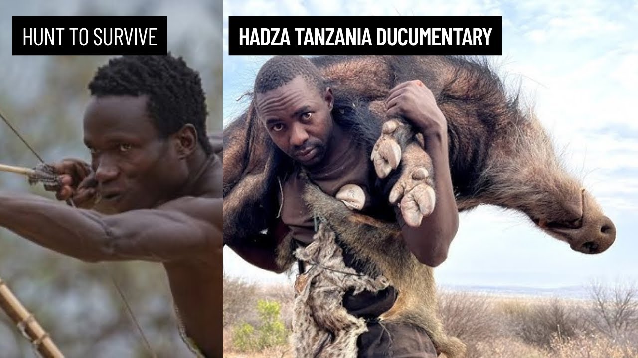 Hunt like Animals to Survive Hadza Tanzania 🇹🇿 Documentary 