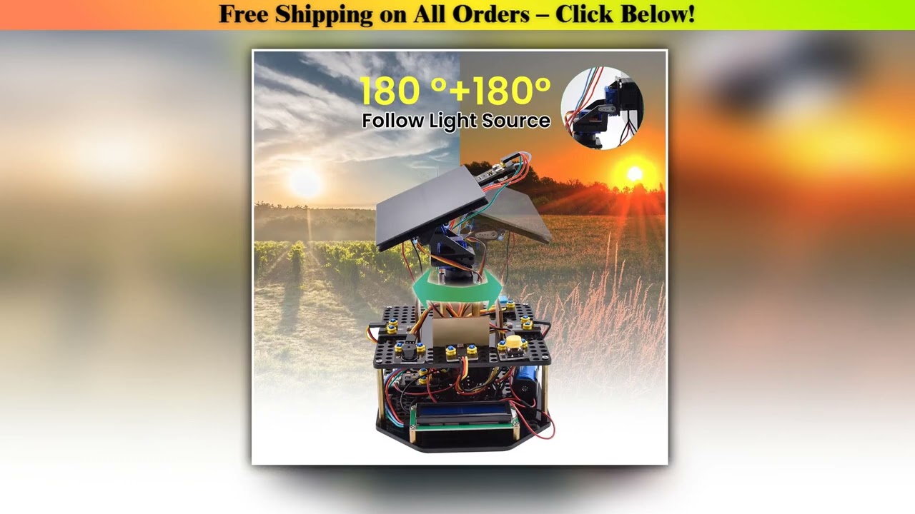 Keyestudio Solar Panel Tracking Kit Tracker System Electronic Kit For Arduino UNO Kit Kids