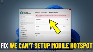 Fix We Can't Setup Mobile Hotspot Because Your PC Doesn't Have an Ethernet WiFi - Mobile Mobile Data screenshot 4