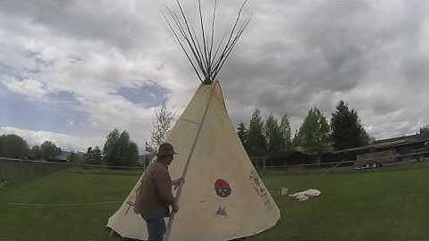How to set up a canvas tipi and liner