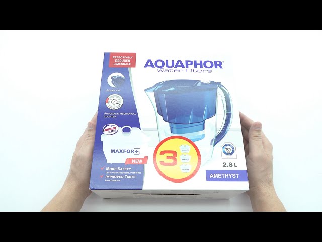 Aquaphor Carafe Filtrante Compact 2,4L Filtre à Eau Purificateur dans
