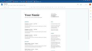 How To Make And Create a Resume on Google Docs PC