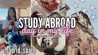 study abroad vlog || class & exploring madrid, spain