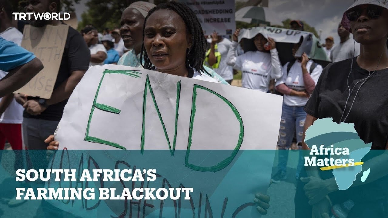 Still from Africa Matters: South Africa in farming blackout