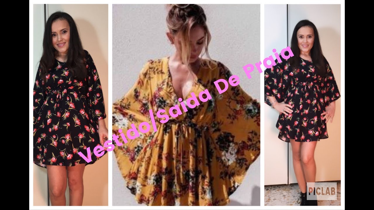 Dy Corte E Costura Vestido Kimono/Saida De Praia  Facil  - Costura Para Iniciante