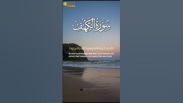 سورة الكهف آية ٨٢ | ﴿ وأما الجدار فكان لغلامين يتيمين في المدينة ﴾ |  Surah Al Kahf Ayah 82