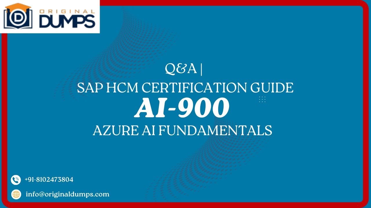 AI-900 Azure AI Fundamentals – Sample Questions, Answers & Exam Overview