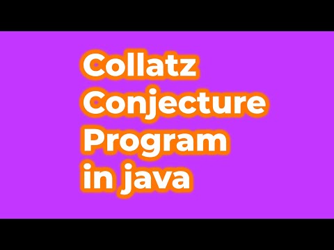 Collatz Conjecture program in  JAVA