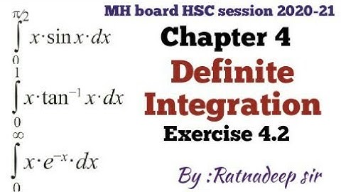 Chapter 4 -Definite Integration/ class 12/ Exercise 4.2/ problems on integration by parts ..