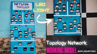 how to make Topology Network Working Model | bus , tree , mesh topology Network project | b.ed | UGC