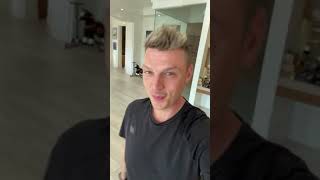 Nick Carter instalive with saoirse and Pearl