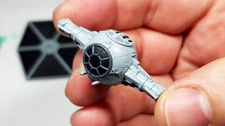 Building Bandai's 1/144 scale TIE Advanced and TIE Fighter Set