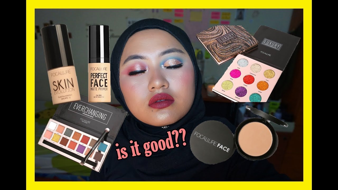 FOCALLURE One Brand Makeup Tutorial Shopee Makeup Malaysia YouTube