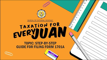 Step-by-step Guide in Filing 1701A using eBIRForms / Bureau of Internal Revenue RDO 27 Caloocan City