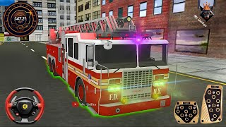 Emergency Rosenbauer Fire Truck Games - Firefighter Rescue Simulator | Android Gameplay screenshot 3