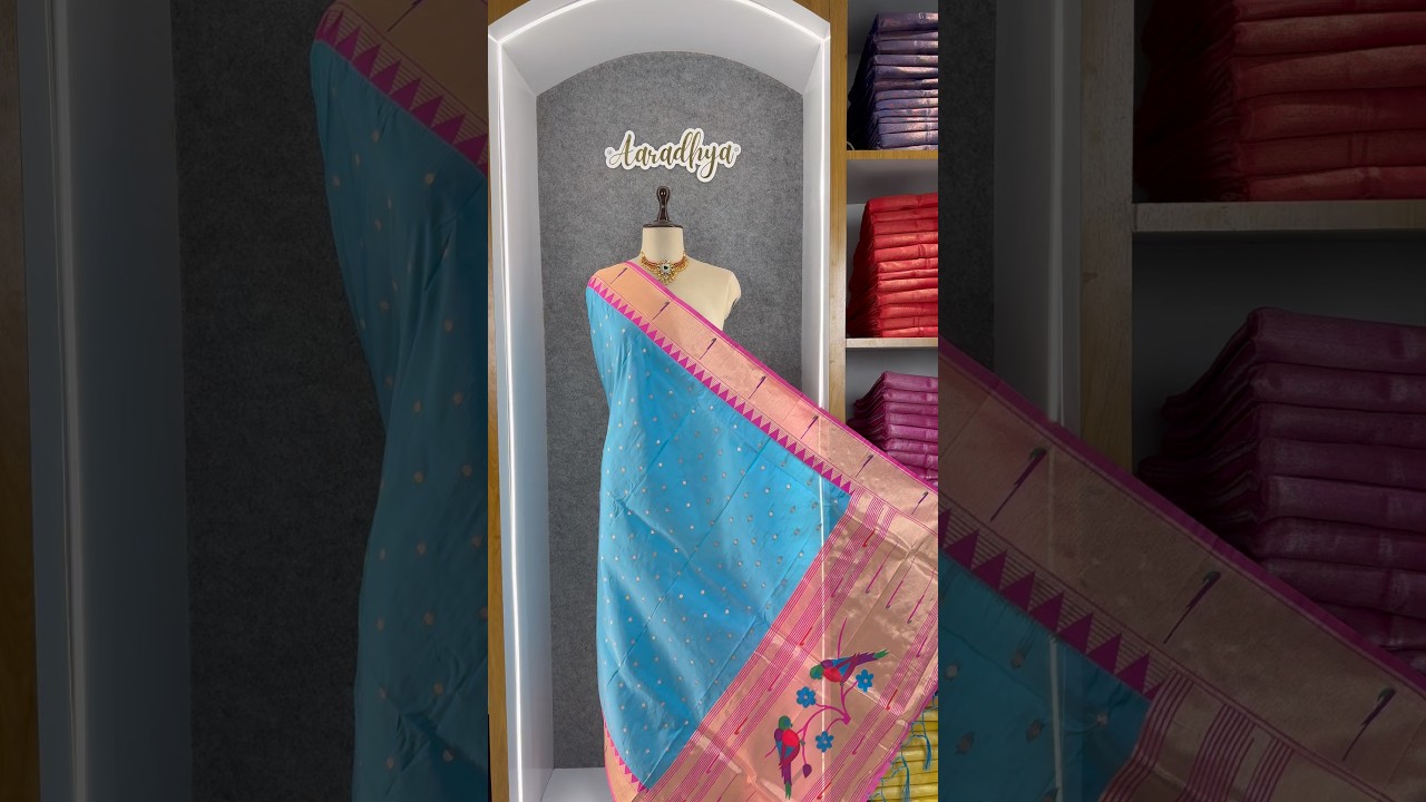 Pure Paithani Zari Border Parrot Motif Pallu Dupatta