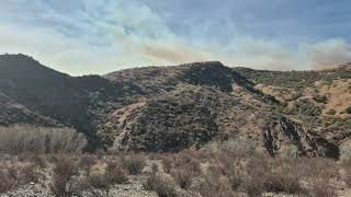 Hughes Fire near Castaic California 1-22-2025