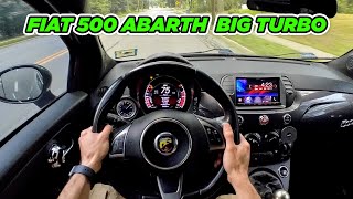 Fiat 500 Abarth POV Drive Big Turbo