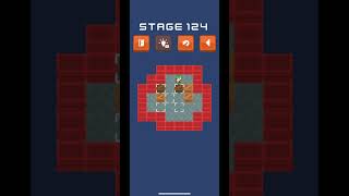 Sokoban Push Puzzle - Stage 124 #blockpuzzle #puzzlemaster #puzzler #game #puzzlesolving #gameplay