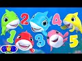Five Little Sharks - Learn to Count 5 with Fun Rhyme &amp; Kids Song