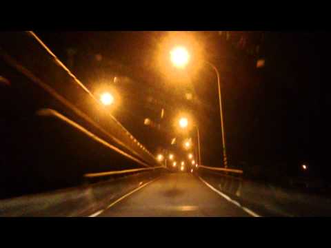 臺63草屯二交流道北上入口匝道(夜晚)