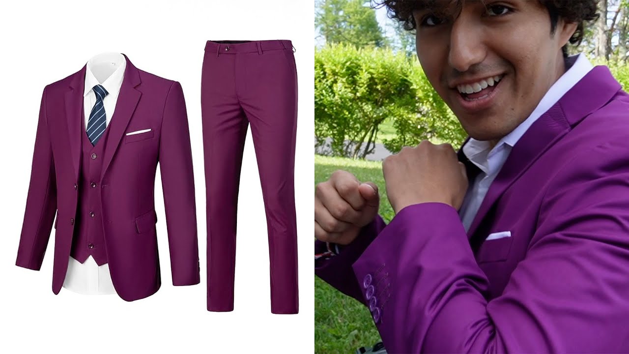 Purple Mens Suit 3 Piece Review