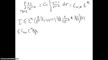 Non linear dispersive equations - 31 H-L-S Inequality