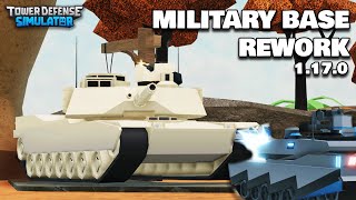 NEW MILITARY BASE REWORK IS FINALLY HERE! | Tower Defense Simulator Update | Roblox