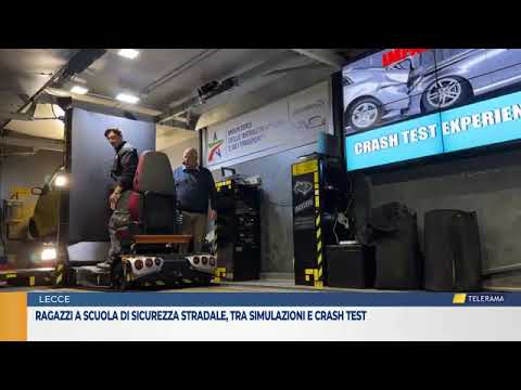 Video Ragazzi a scuola di sicurezza stradale, tra simulazioni e crash test