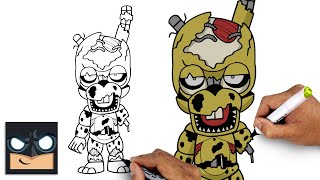 How To Draw Scrap Trap | FNAF Drawing Tutorial